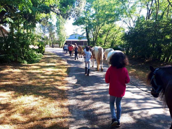 Balade en poney centre équestre Saint-Révérend