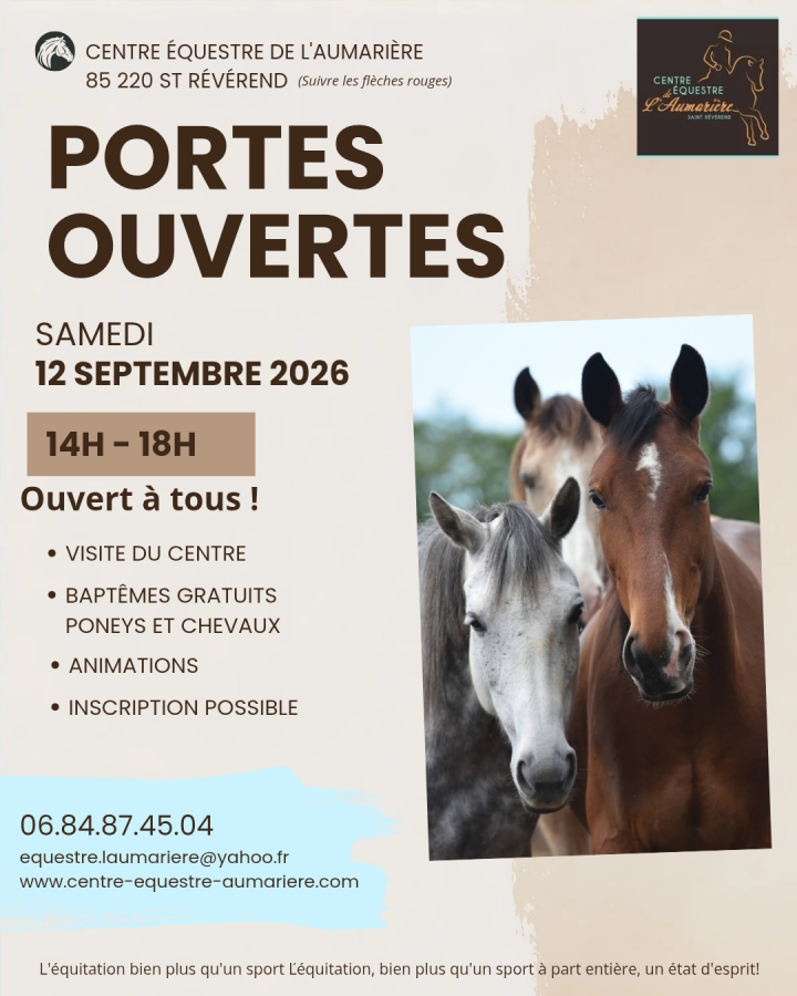 Publication Instagram Portes ouvertes équestre Marron Blanc 20260817 214043 0000